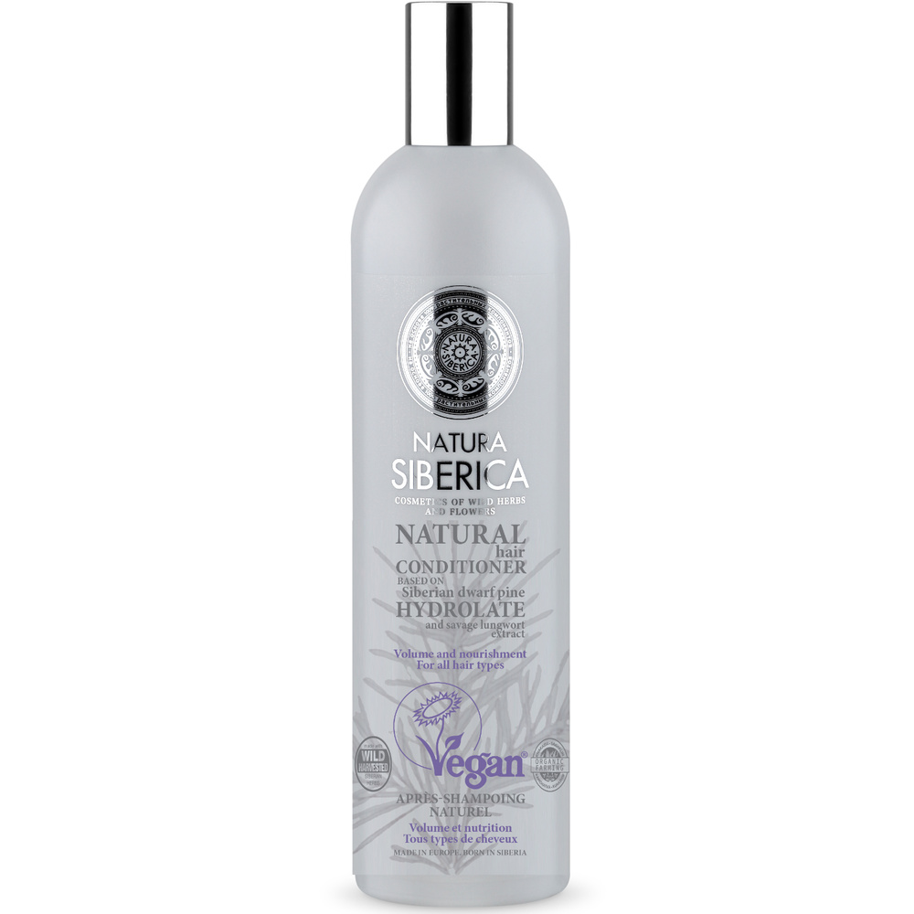 Natura Sibérica Après-Shampoing Volume et Nutrition Soin Capillaire Tous Types de Cheveux