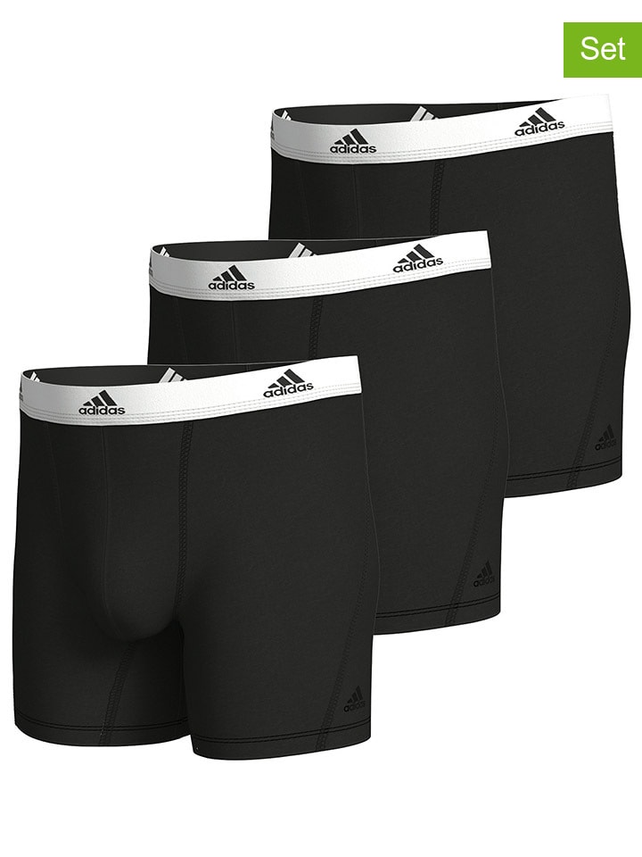 adidas 3er-Set: Boxershorts in Schwarz günstig kaufen