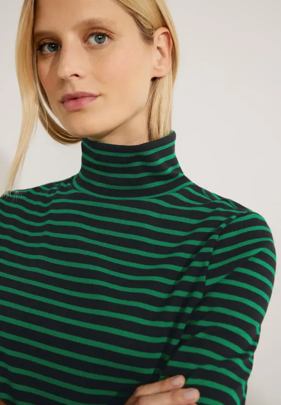 CECIL Gestreiftes Rollkragenshirt