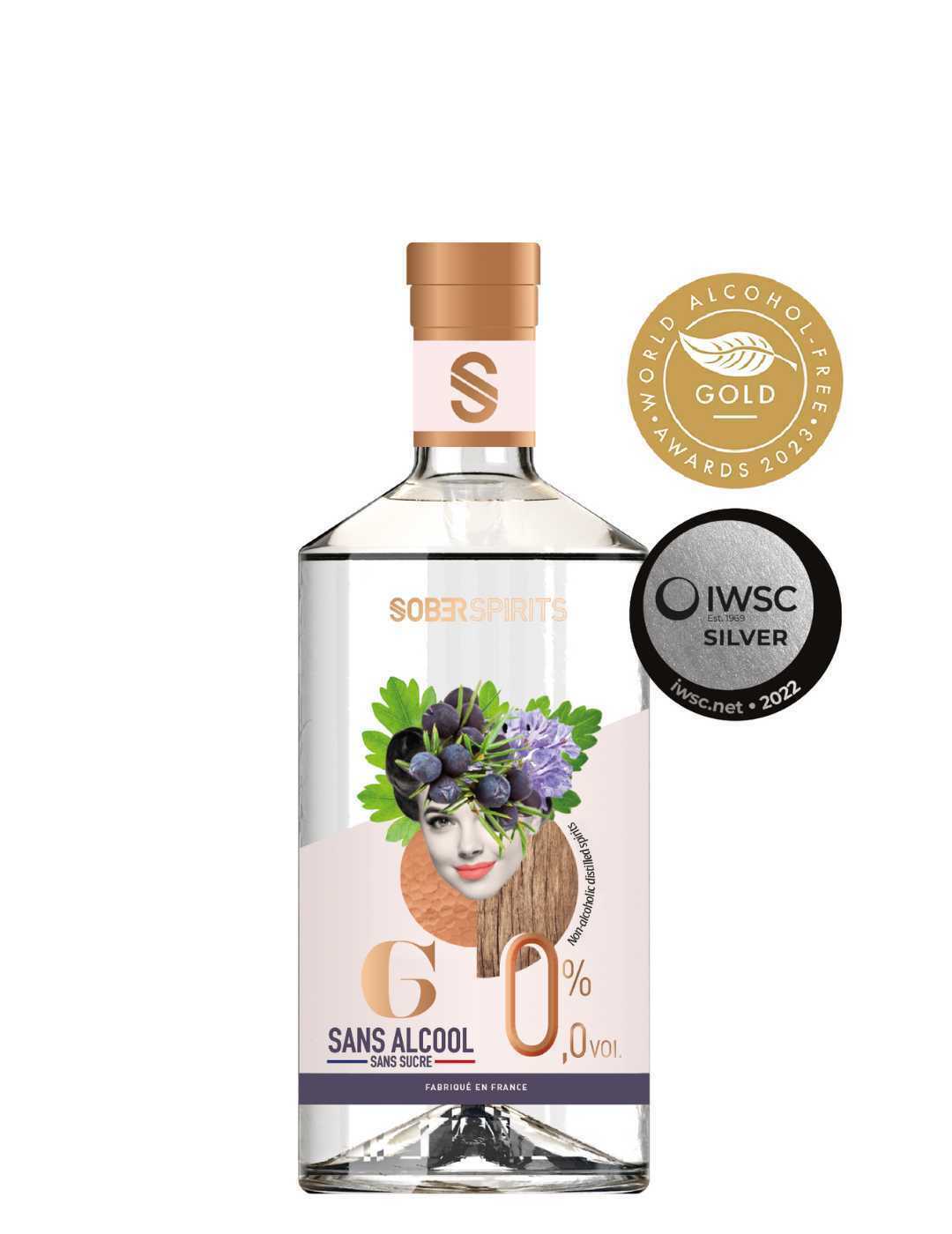 Sober Spirits : Gin sans alcool - Gueule de joie 0° |  50 cl