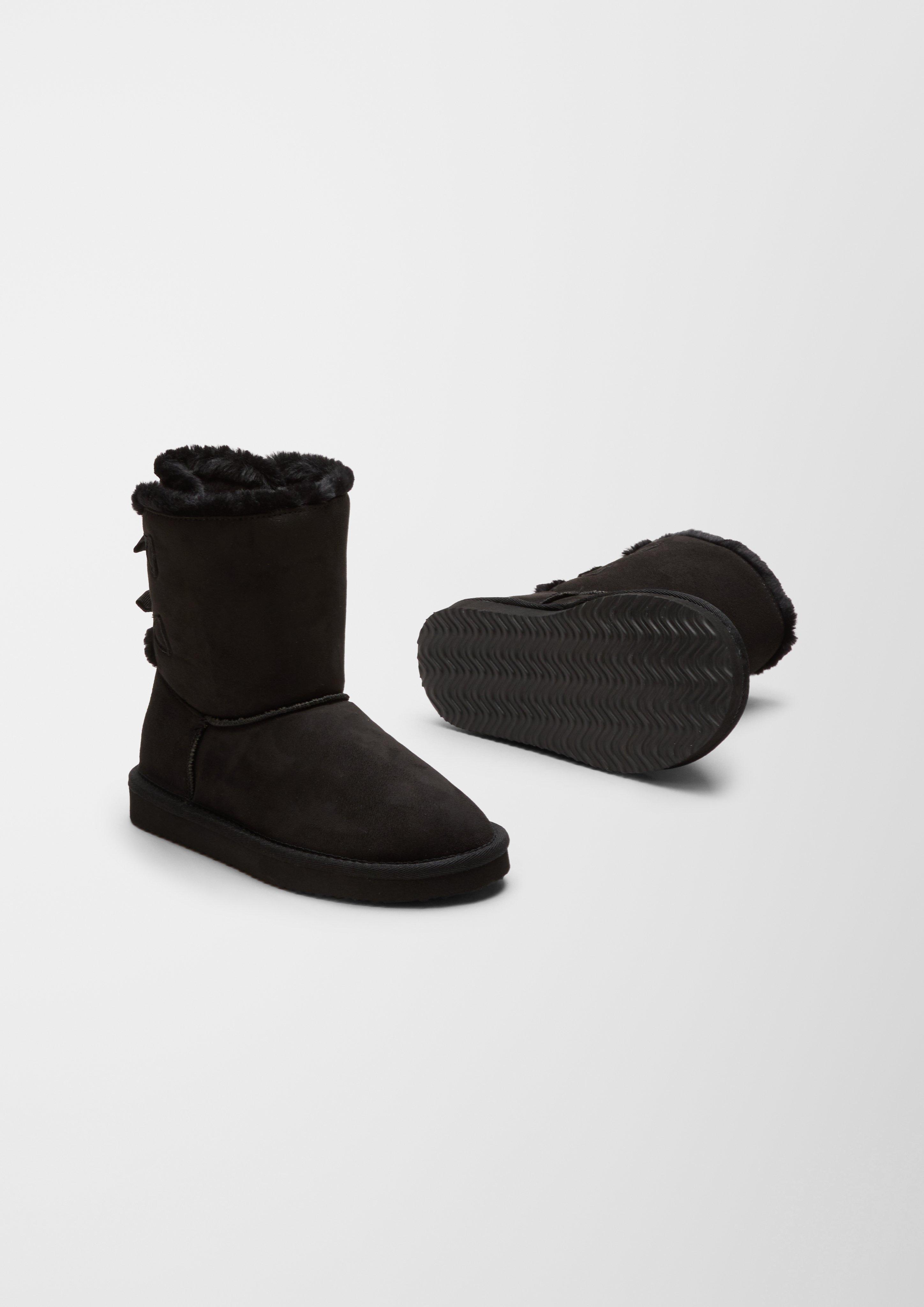 Gefütterte Velours-Stiefel  6006644-001