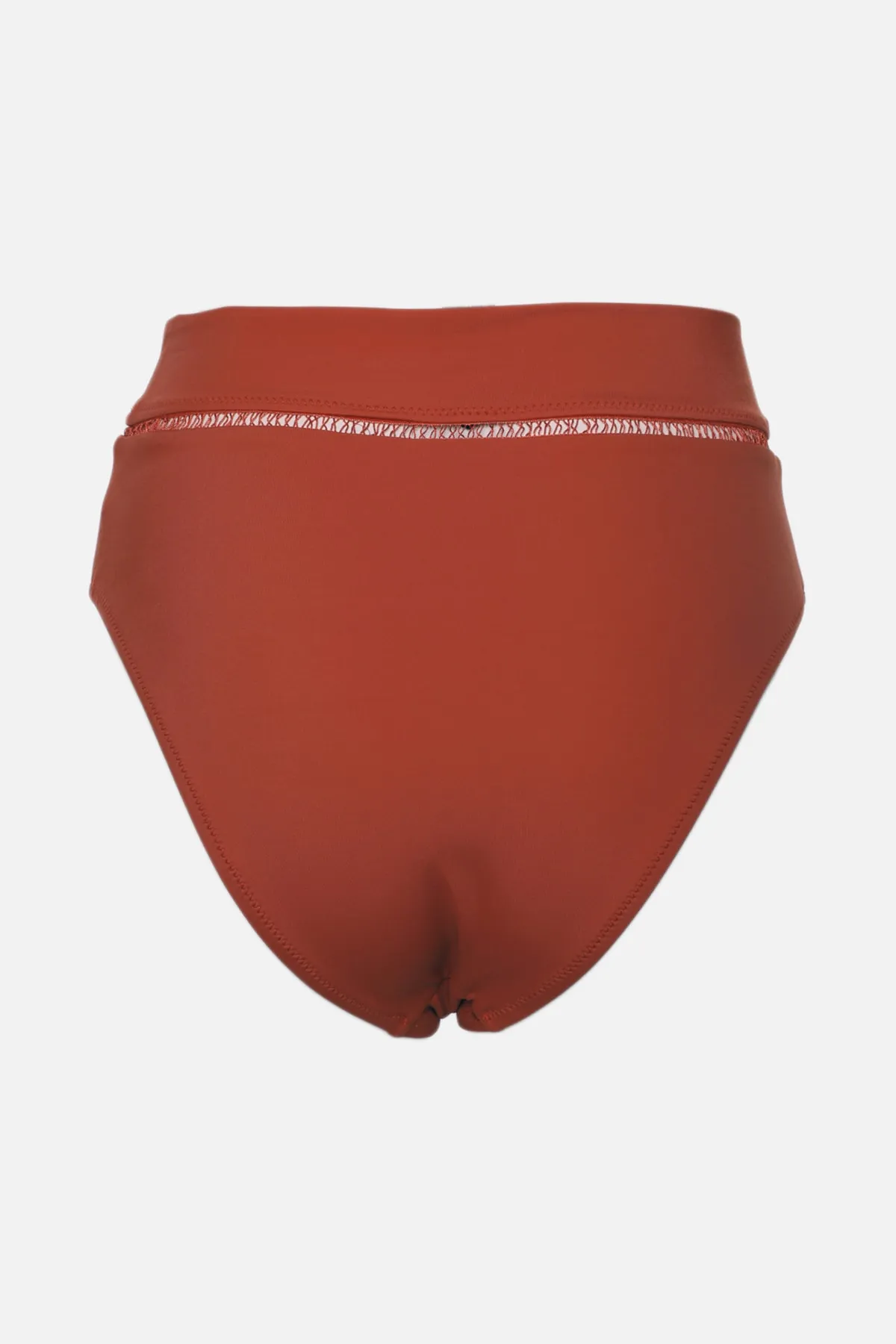 Trendyol Collection  Normale Bikinihose mit hoher Taille und Zimtstreifen-Zubehör TBESS22BA0027