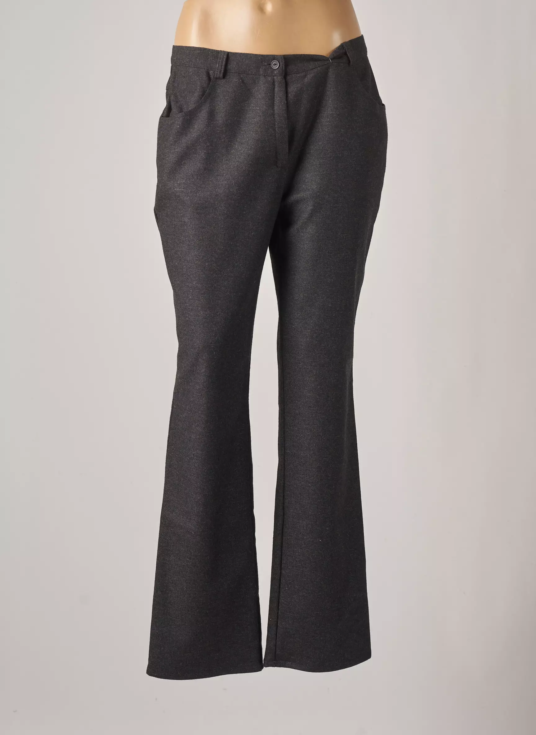 Gevana Pantalons Droits Femme couleur gris