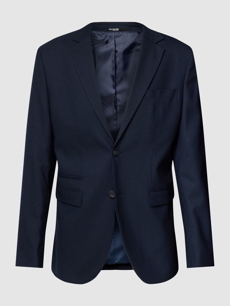 Sakko mit Pattentaschen in marineblau