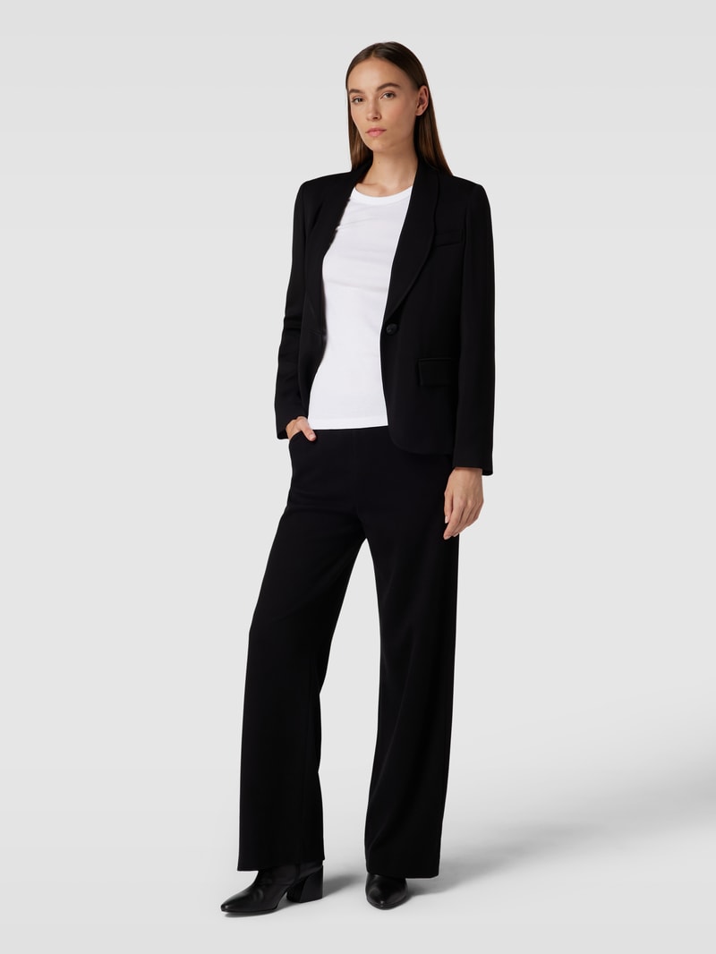 Hose mit weitem Bein Modell 'PALINA' in schwarz
