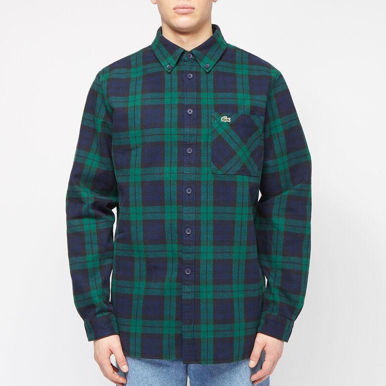 Lacoste Check Shirt green/blue