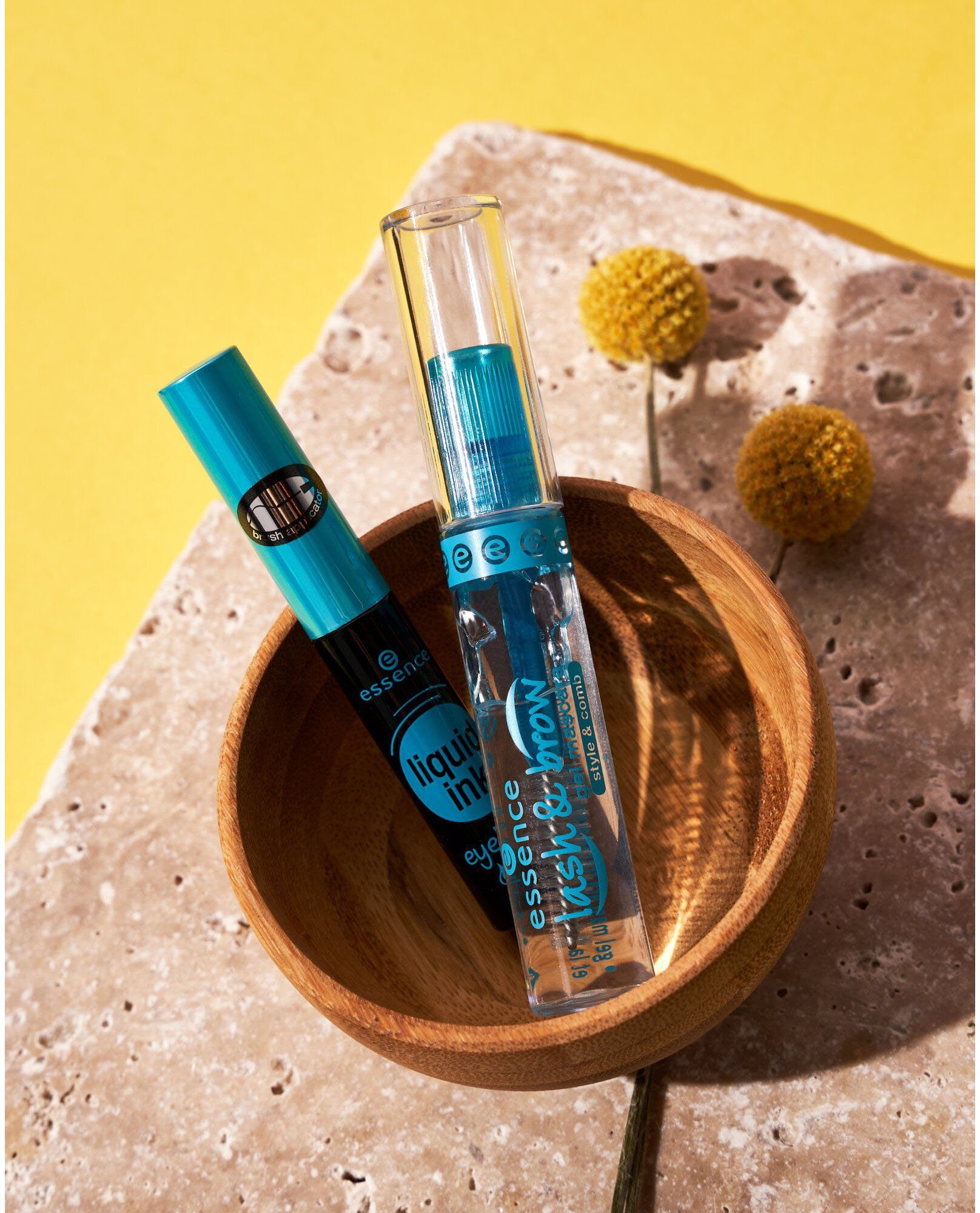 Essence Mascara lash & brow gel, 3-tlg., Wimperntusche und Augenbrauen-Gel, pflegend