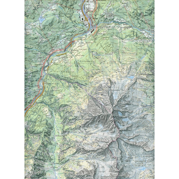 Swisstopo 1 : 25 000 Amsteg - Wanderkarte