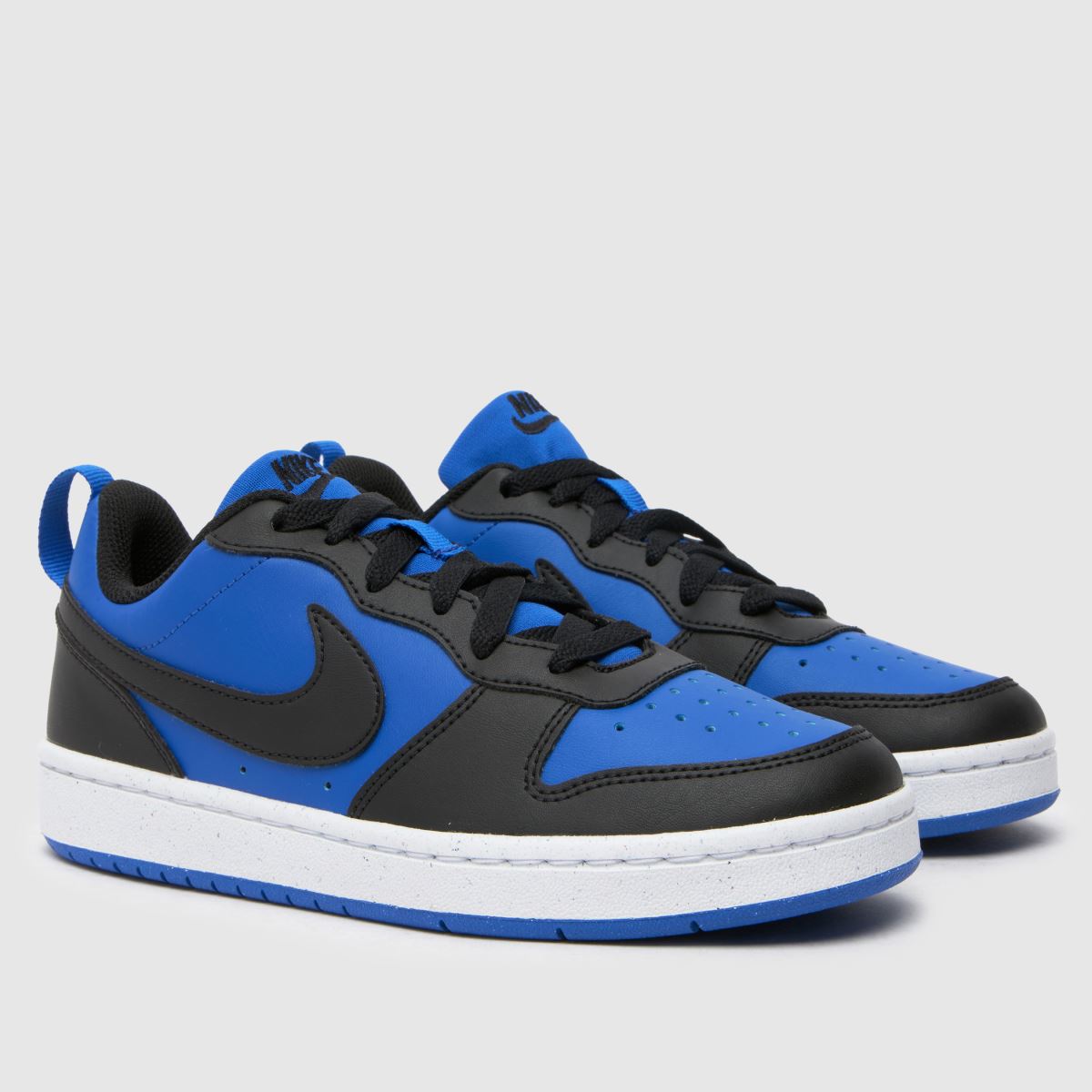 Nike svarta och blå Court Borough Low Recraft pojkar/ungdomsskor
