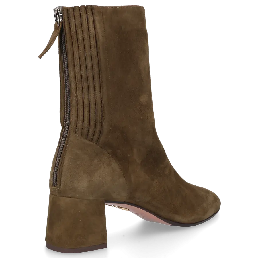 Aquazzura - Klassische Stiefeletten SAINT HONORE 50 Veloursleder - bronze