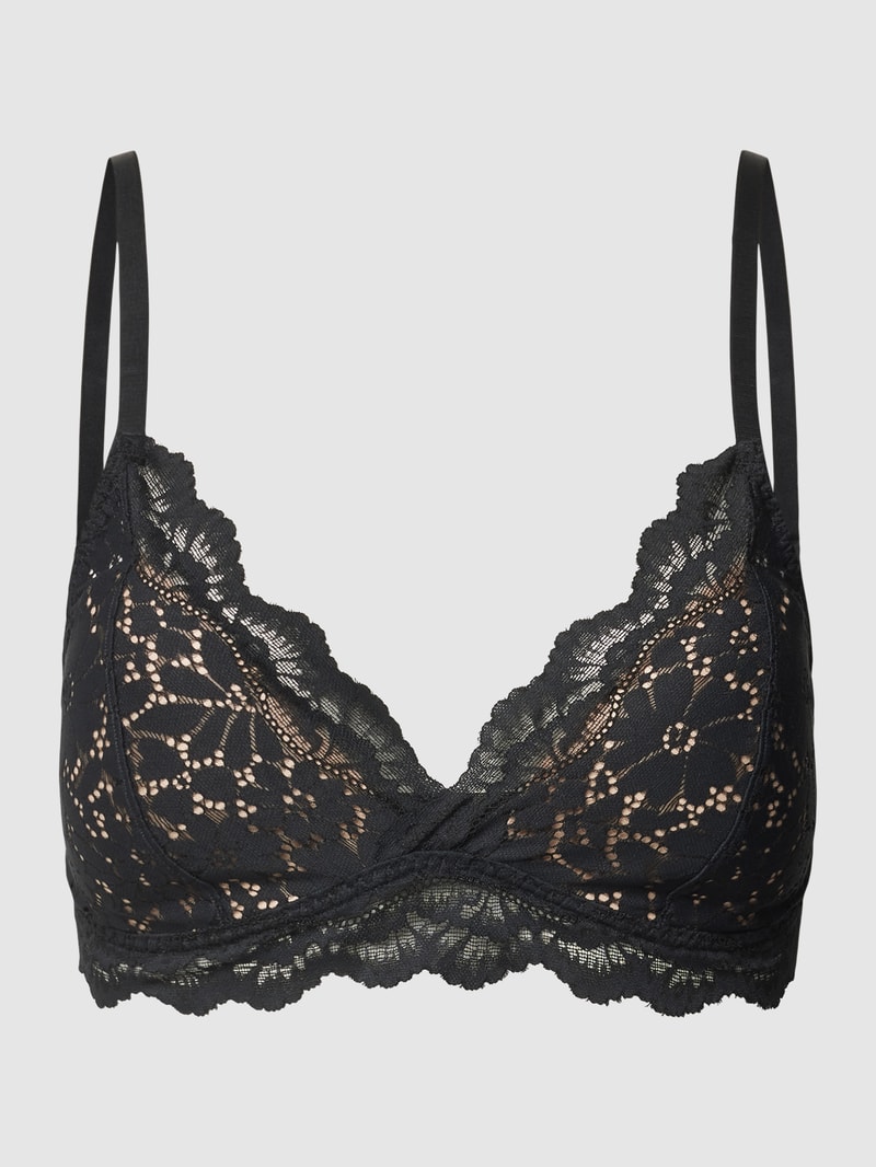 BH mit Spitzenbesatz Modell 'Wonderfulace' in schwarz