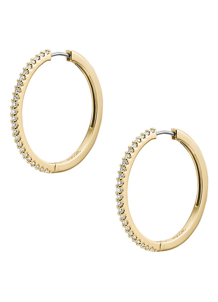 Boucles d'oreilles Fossil Ellis avec zircon JA7261710