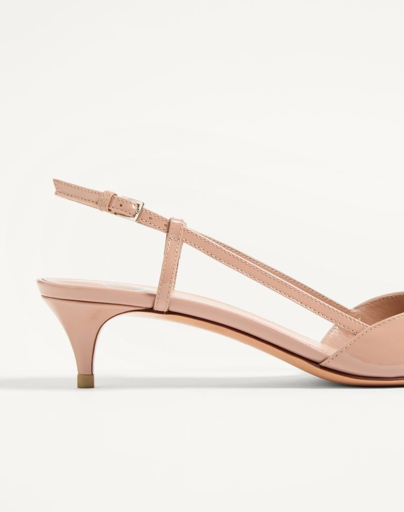 Sapato de salto VLogo Signature Patent Slingback 40mm