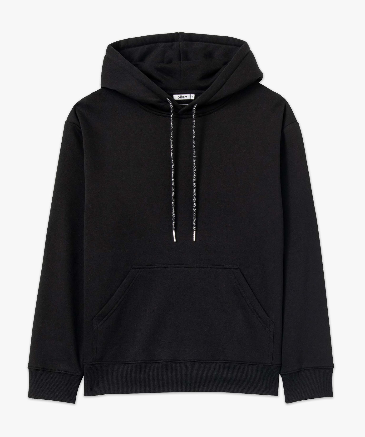 Sweat oversize à capuche intérieur molletonné femme noir | GEMO