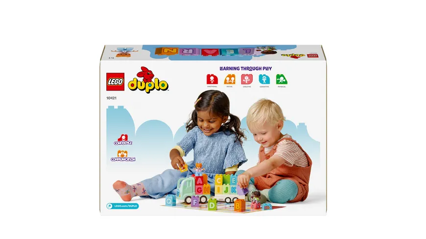 LEGO DUPLO Town 10421 ABC-Lastwagen, Lernspielzeug mit LKW-Spielzeug
