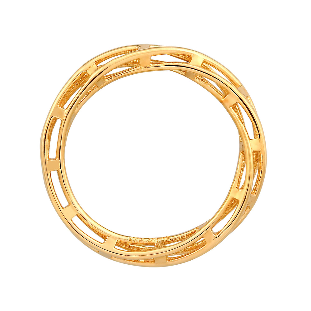 Elli PREMIUM Elli PREMIUM Bague Femmes Bande Chaînes Torsadé Tendance en Argent Sterling 925 Bague