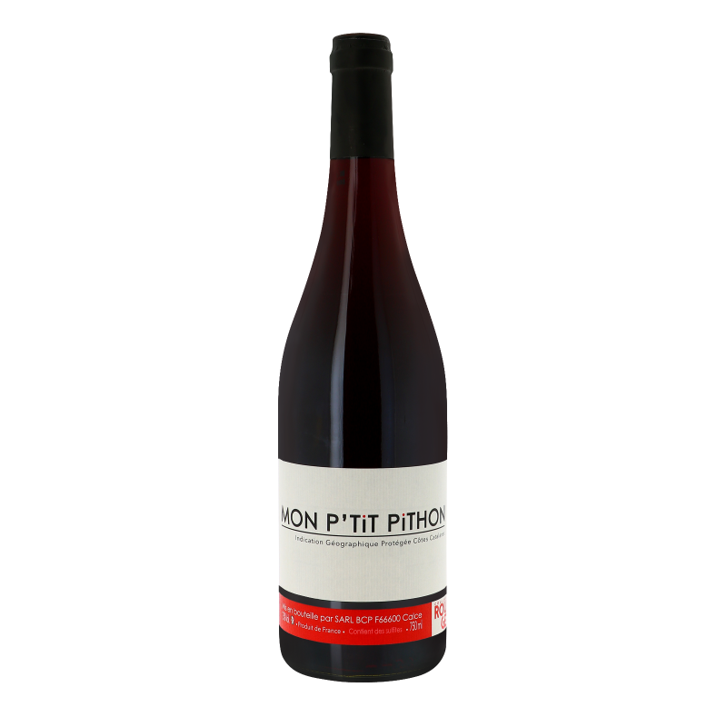 Mon P'tit Pithon rouge 2021 - Vin de Pays des Côtes Catalanes - Languedoc-Roussillon - Domaine Olivier Pithon (75CL.)