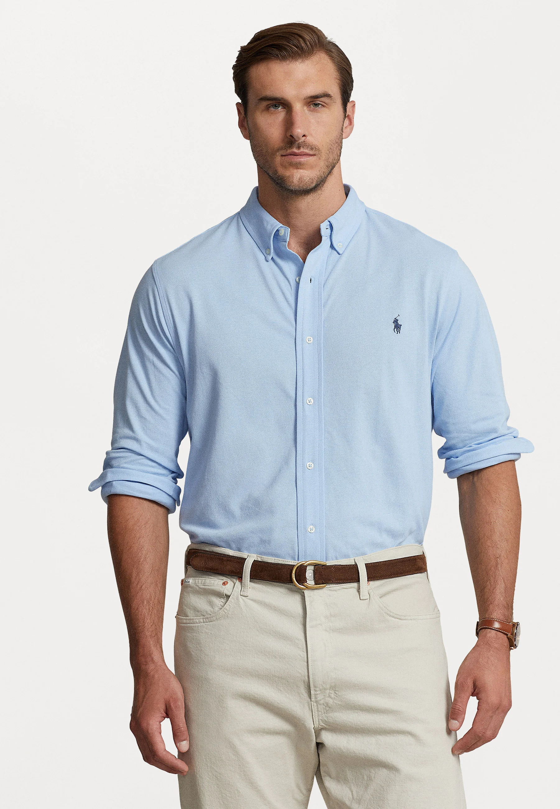 Camisa Polo Ralph Lauren Big & Tall MANGA LARGA