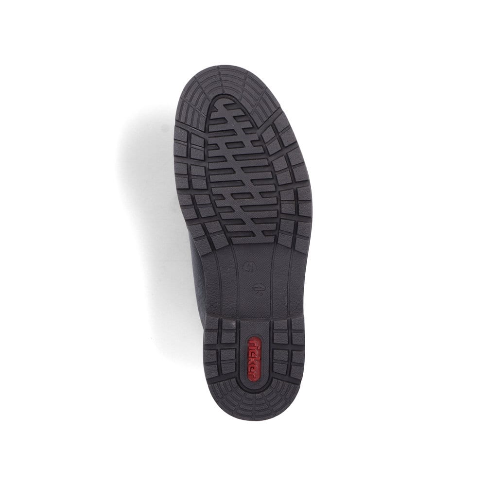 Rieker Herren Schnürstiefel glanzschwarz