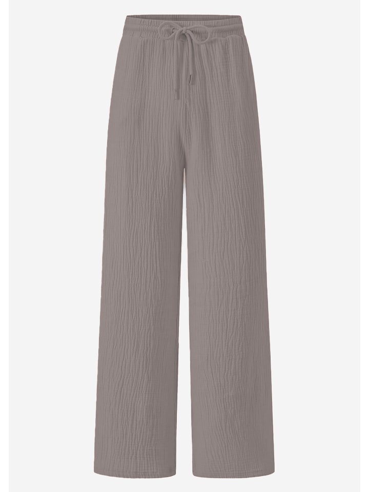 SASSYCLASSY Musselin Hose in Taupe günstig kaufen XS