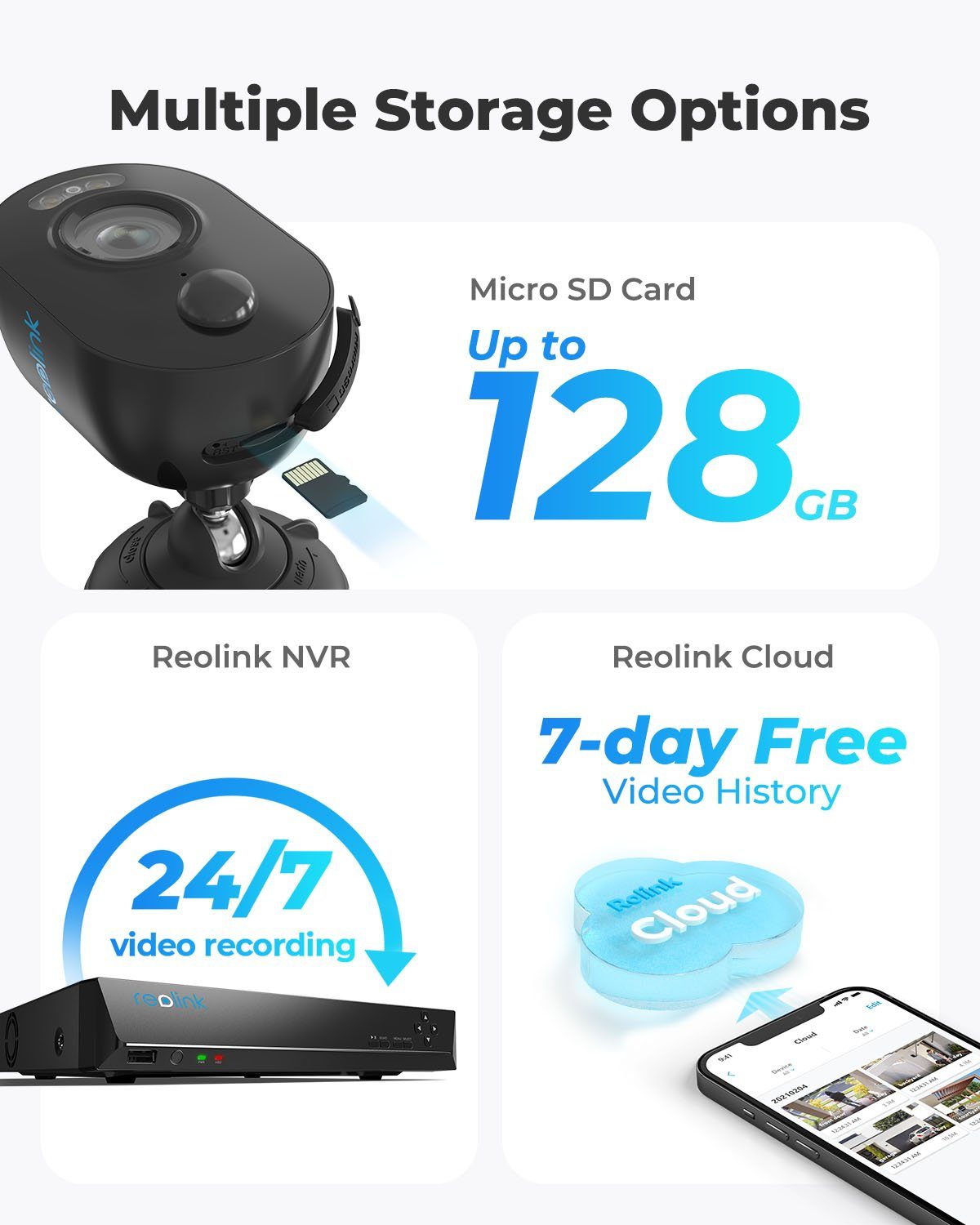 Reolink Lumus 1080P WLAN IP Überwachungskamera (Außenbereich, Innenbereich, Farbige Nachtsicht, Sirene, 2-Wege-Audio, PIR + Bewegungserkennung)
