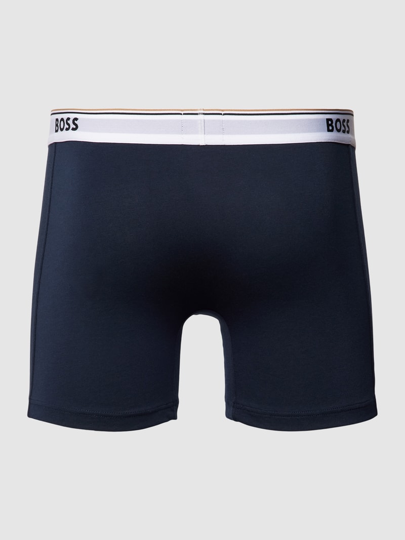 Trunks mit elastischem Logo-Bund im 3er-Pack in schwarz