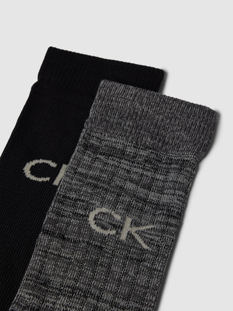 Socken mit Label-Details im 2er-Pack Modell 'RUNFREE' in anthrazit