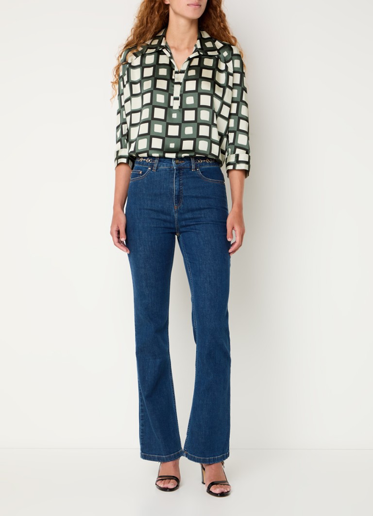 Tunica a quadri con scollo a V di Gerard Darel Bunny.