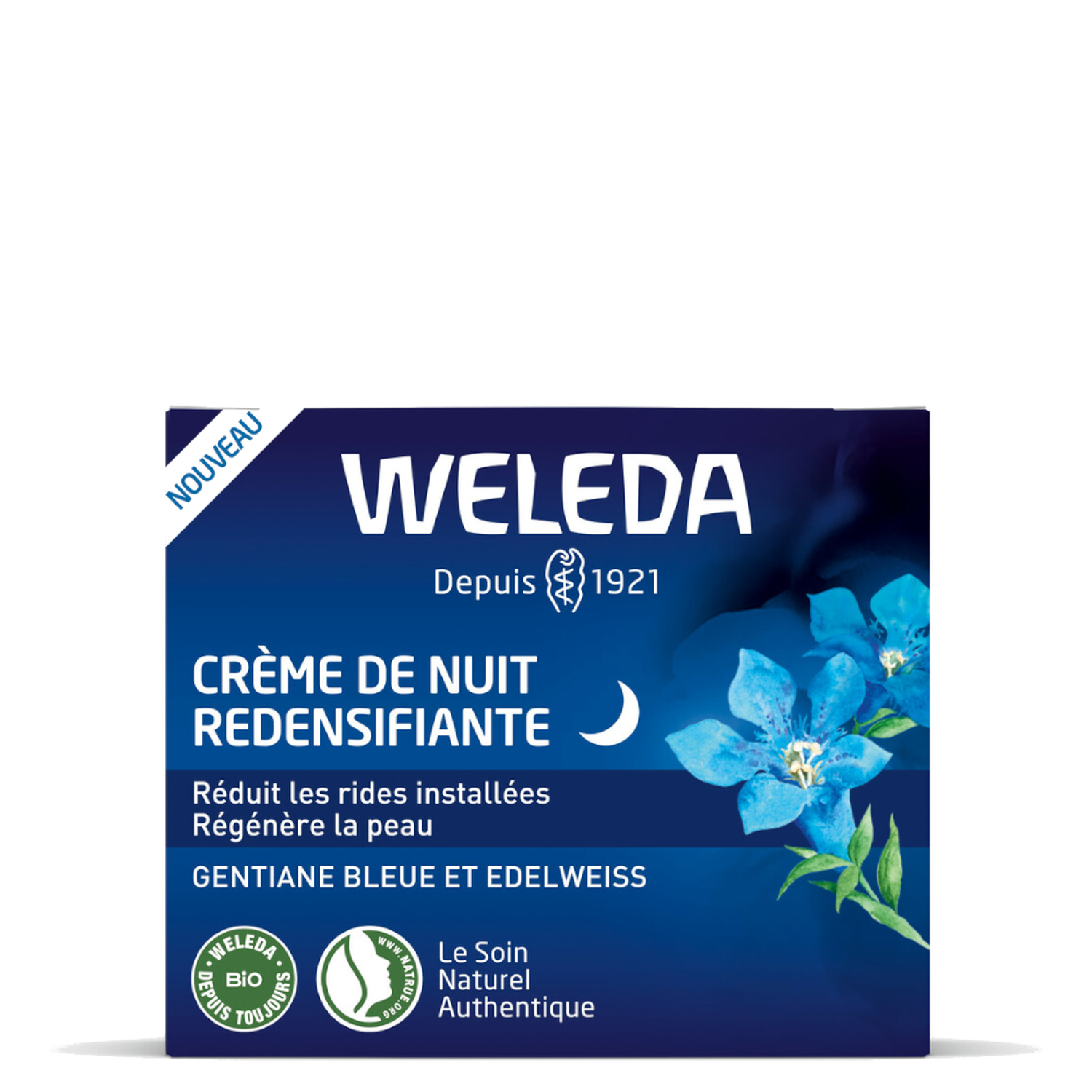 Weleda Gentiane Bleue et Edelweiss Crème de Nuit Redensifiante
