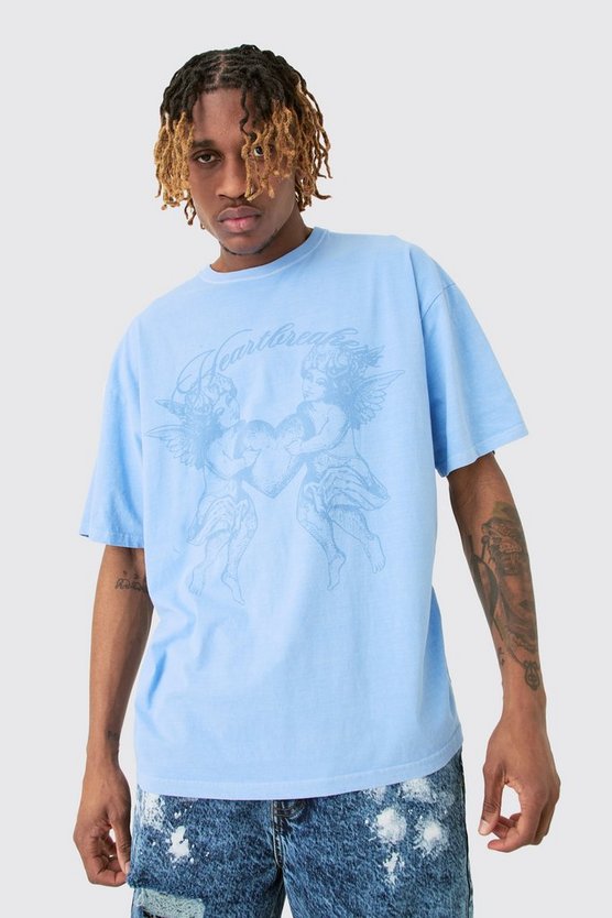 Tall Oversize T-Shirt mit Heart Breaker Print
