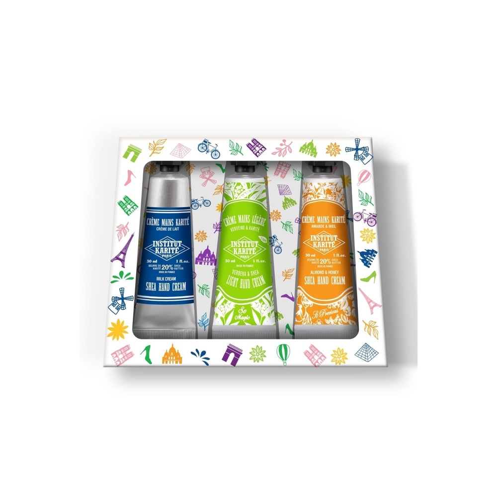 Institut Karité Paris Trio Parisien - Crème de Lait, Verveine, Amande & Miel Crèmes Mains