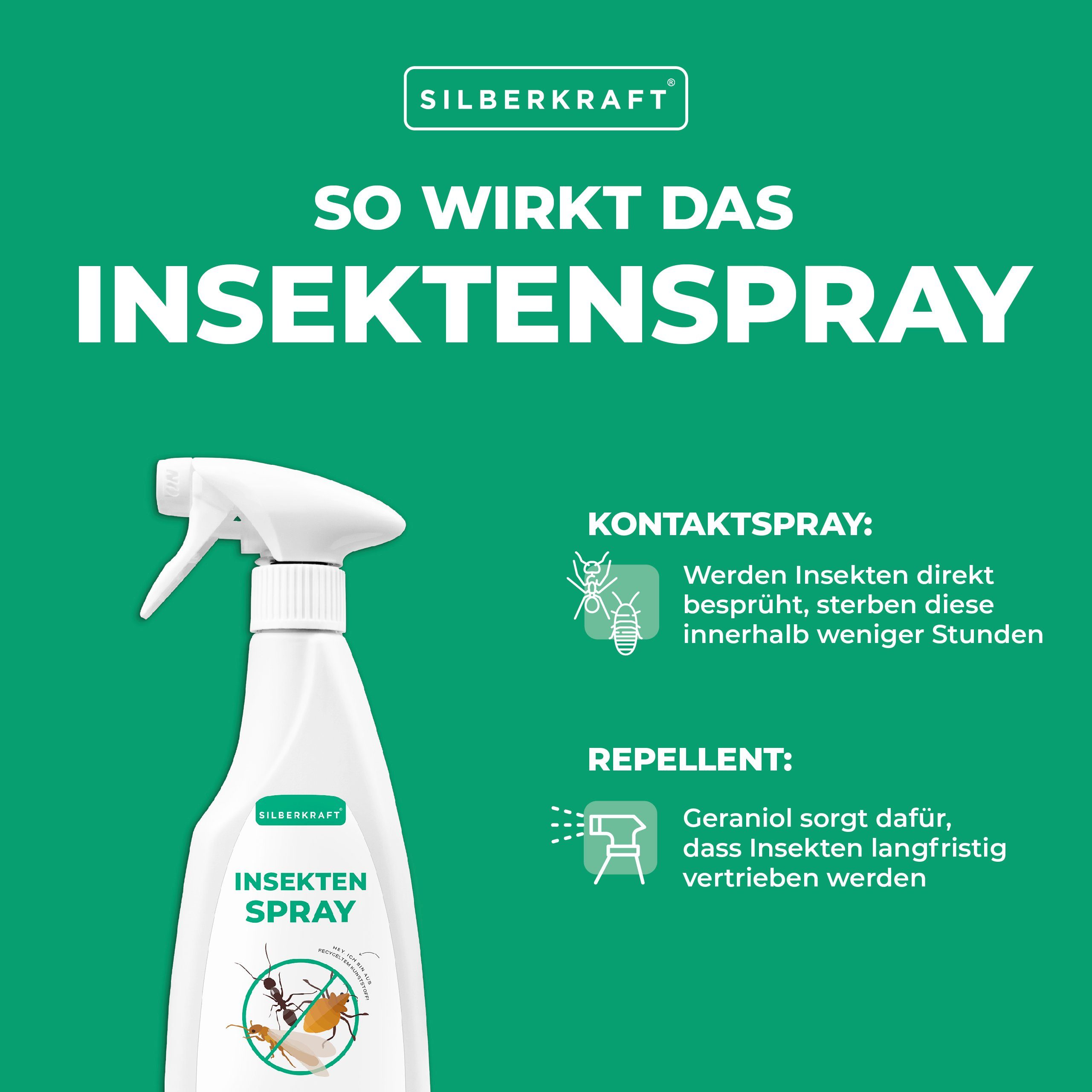 Silberkraft Insektenspray Universal Insektenspray, 500 ml, 1-St.