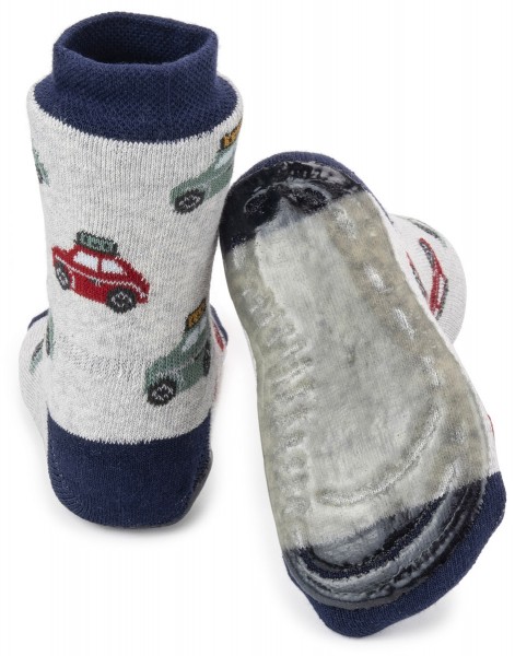 Ewers ~ Stoppersocke SoftStep ~ Autos hellgrau