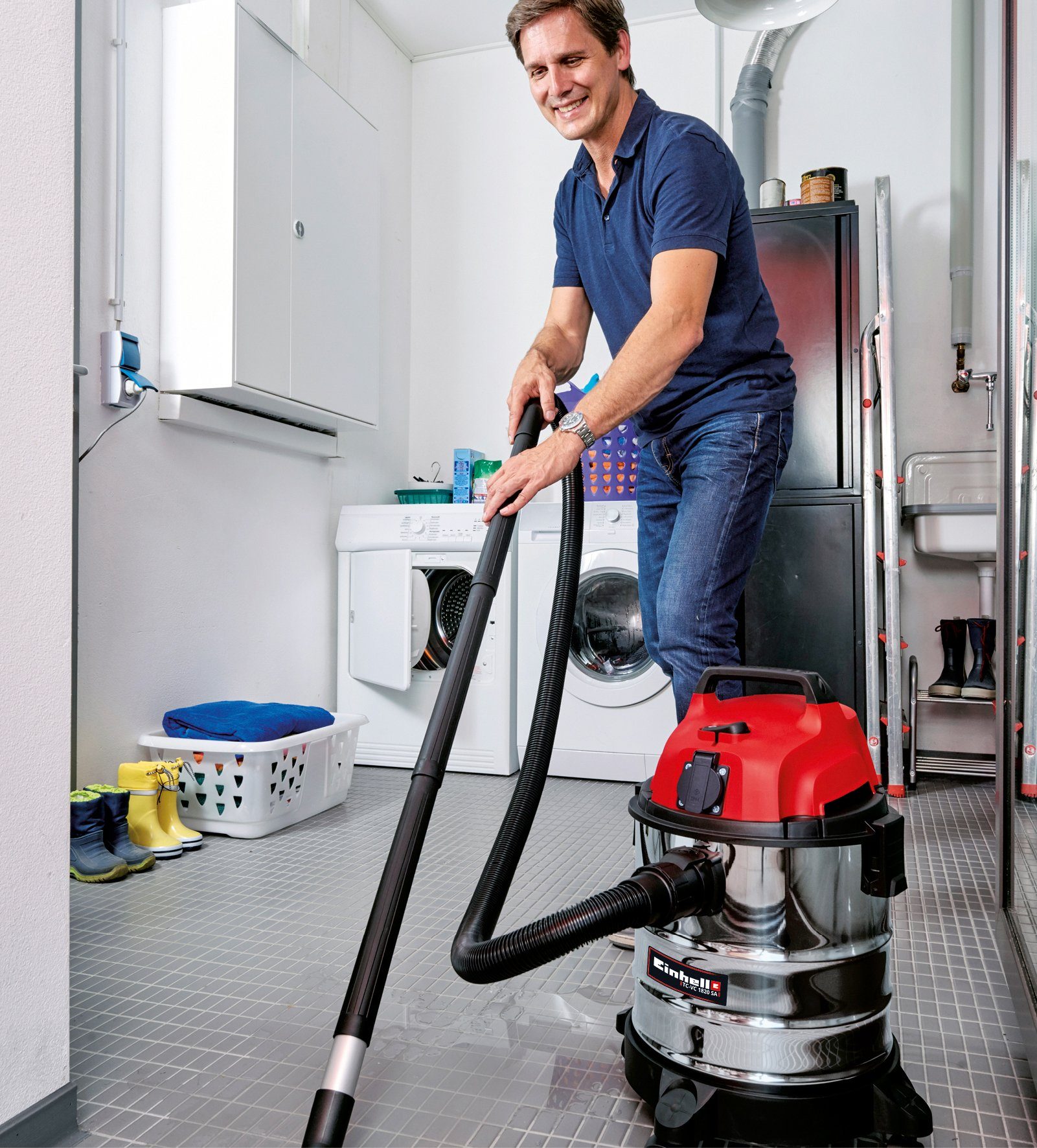 Einhell Nass-Trocken-Sauger TC-VC 1820 SA, 1250 W, Inklusive umfangreichem Zubehör