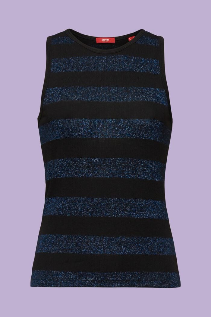 Gestreiftes Tank Top im Glitzer-Look