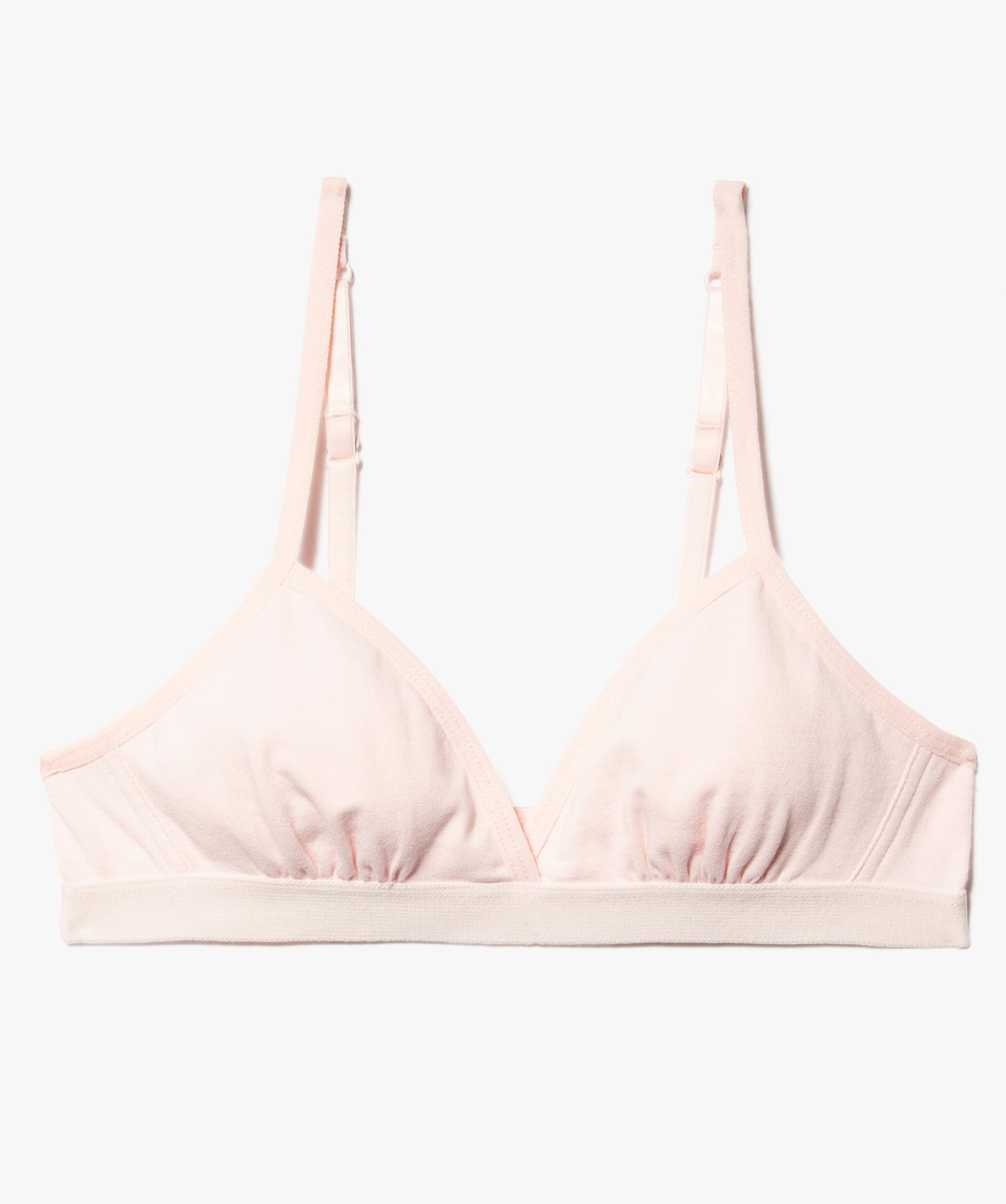 Soutien-gorge fille triangle à bretelles multipositions rose | GEMO