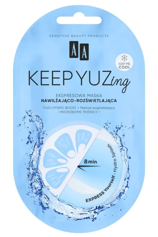 Μάσκα ενυδάτωσης και λάμψης AA Keep Yuzing Express