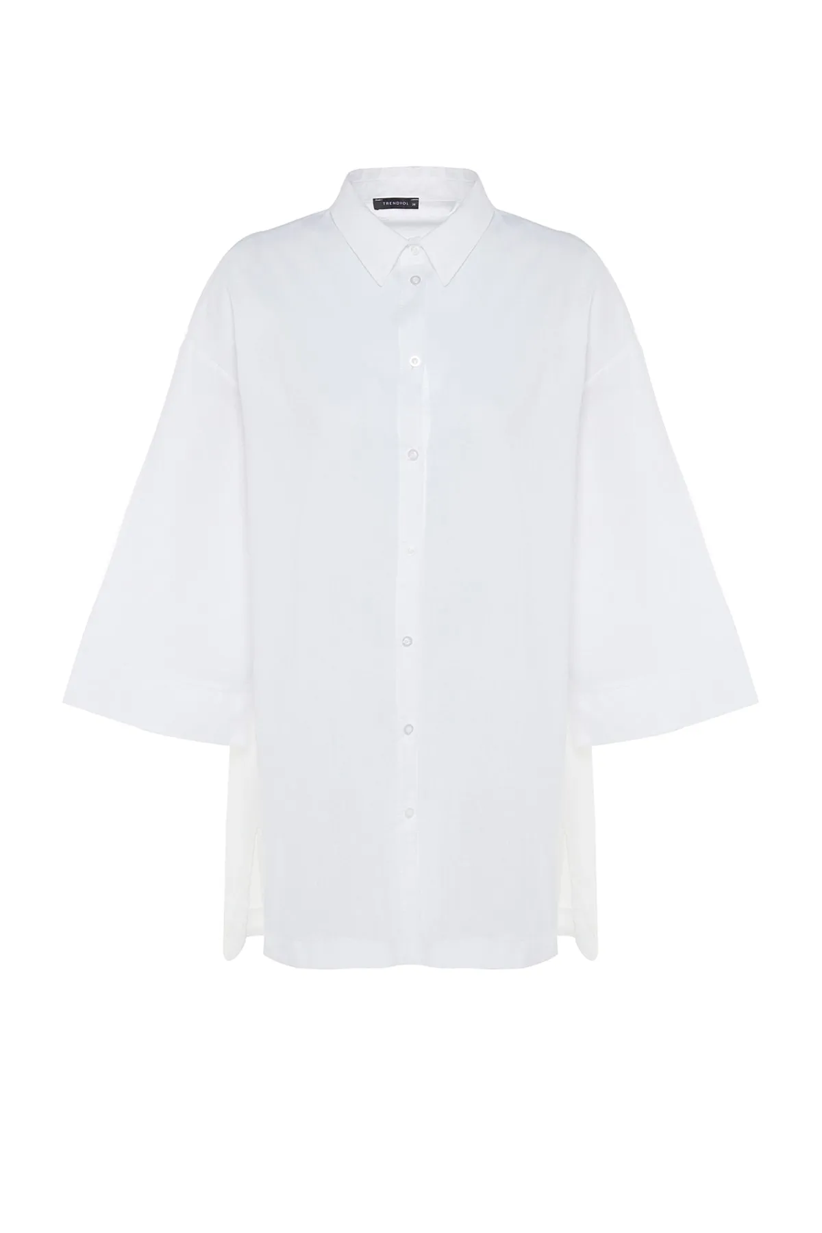 Trendyol Collection  Hemd - Weiß - Oversized