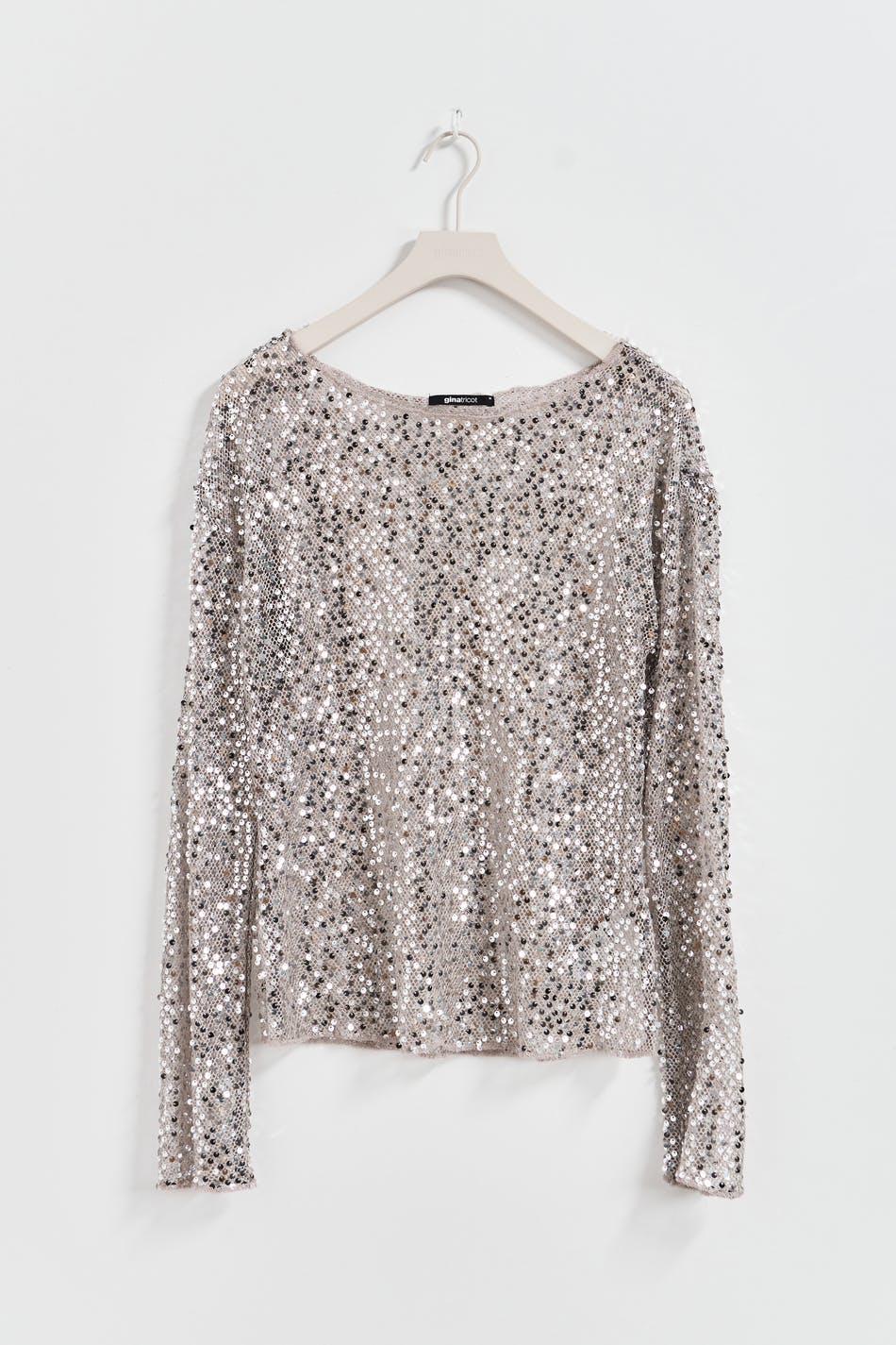 Sequin longlseeve top