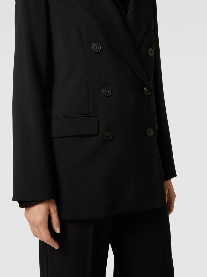 Blazer mit doppelreihiger Knopfleiste Modell 'YARDEN' in schwarz