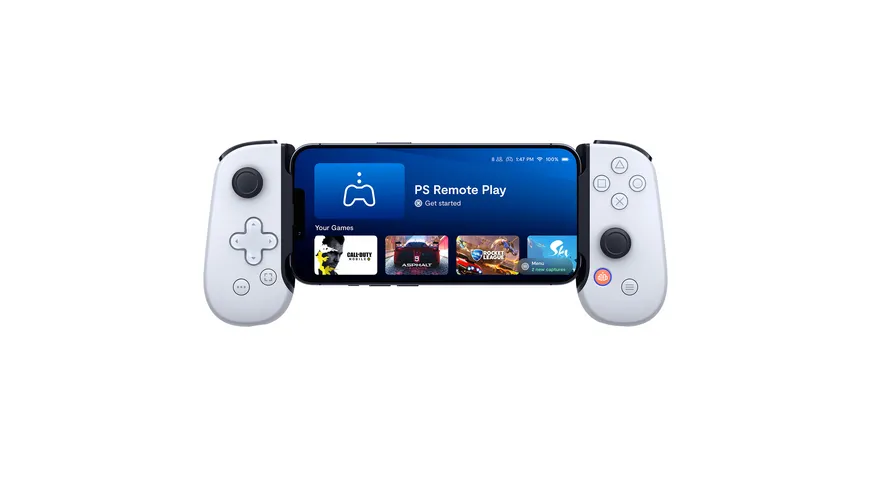 Backbone One - PlayStation Edition Mobile Gaming-Controller für iPhone I weiß Weiß