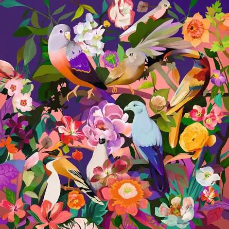 Puzzle 750 Teile - Bird watching