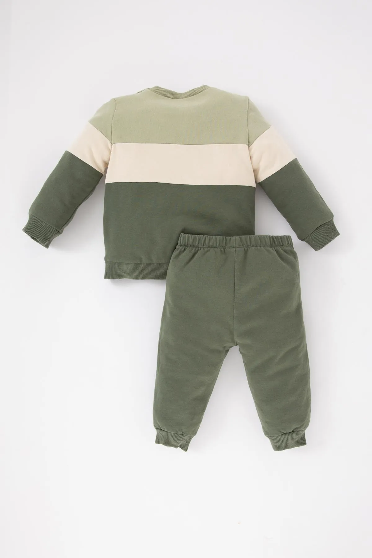 DeFacto  Zweiteiliges Set mit weicher flauschiger Sweatshirt-Trainingshose für Babys und Jungen