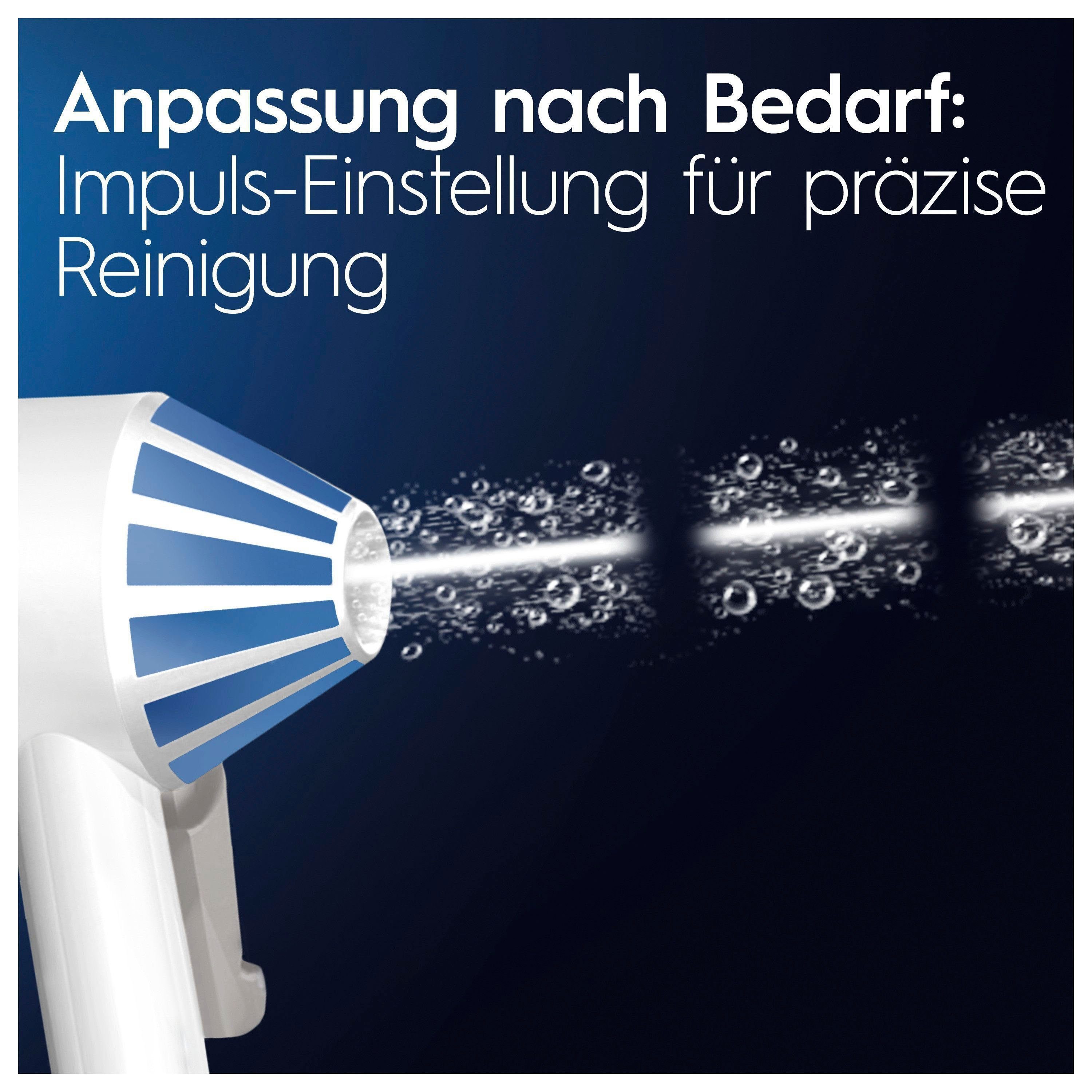 Oral-B Munddusche AquaCare 4, Aufsätze: 2 St., Kabellose mit Oxyjet-Technologie