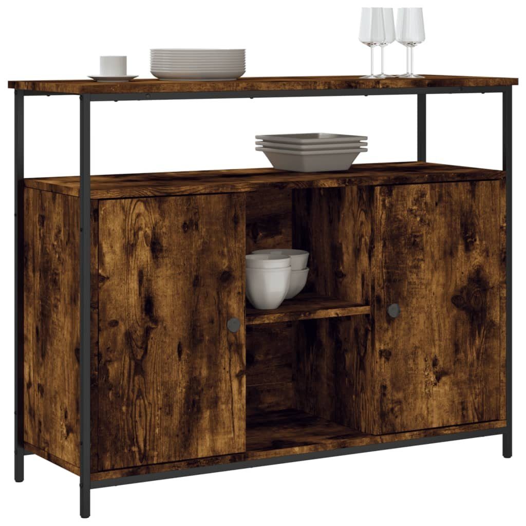 vidaXL Sideboard Sideboard Räuchereiche 100x35x80 cm Holzwerkstoff (1 St)