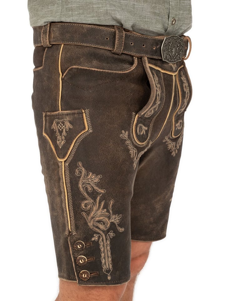 MADDOX Lederhose HOPFENSEE in dunkelbraun günstig kaufen