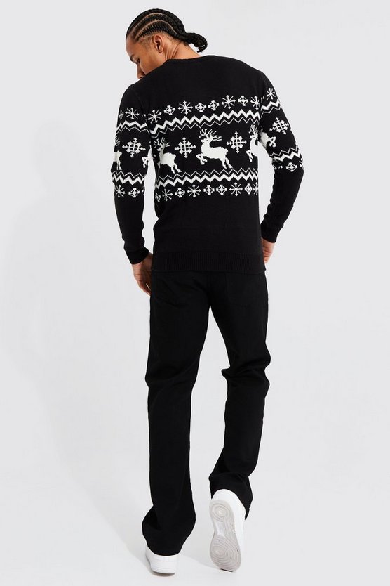 Tall Weihnachtspullover mit Rentieren
