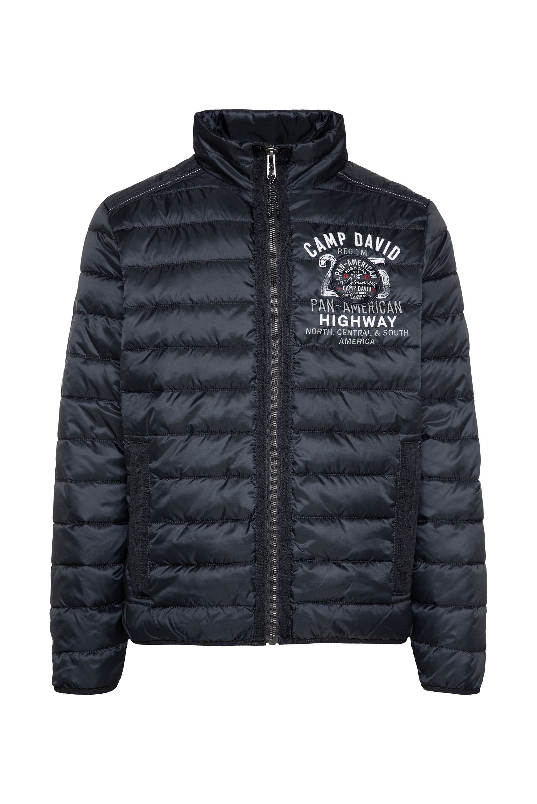 CAMP DAVID Outdoorjacke mit elastischem Saumabschluss