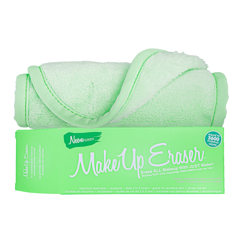 MakeUp Eraser Neon Green Serviette démaquillante réutilisable