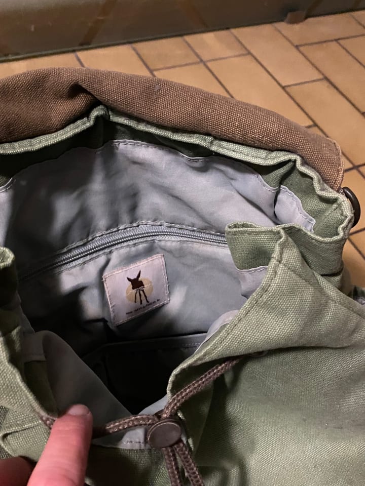 Lässig Wickelrucksack 